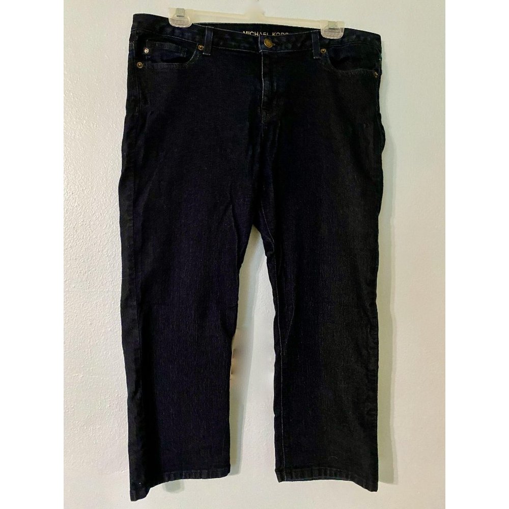 Michael Kors Cropped Dark Wash Jeans